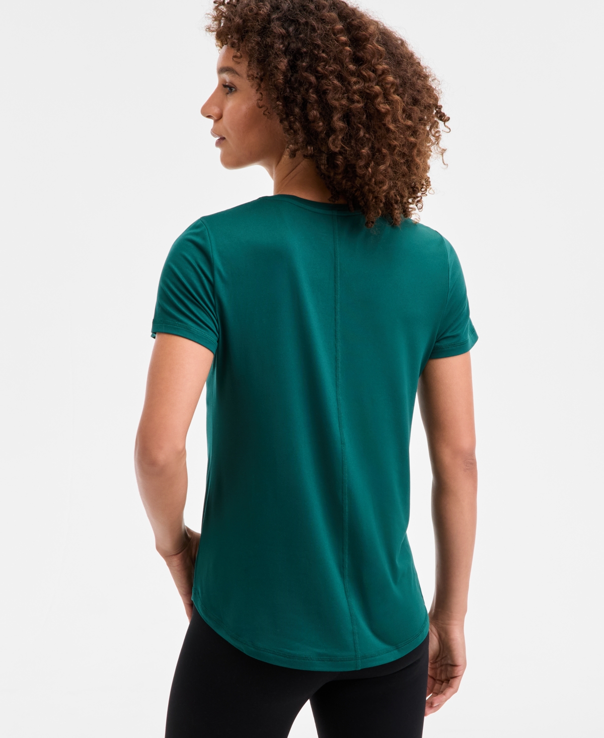 Id Ideology Women's Essentials V-neck T-shirt, Pack Of 3, Created For Macy's In Green