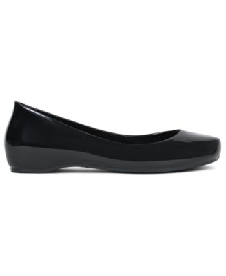 Women's Fixed Split-Toe Jelly Flats