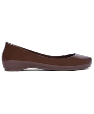 Women's Fixed Split-Toe Jelly Flats