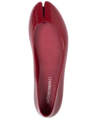 Women's Fixed Split-Toe Jelly Flats