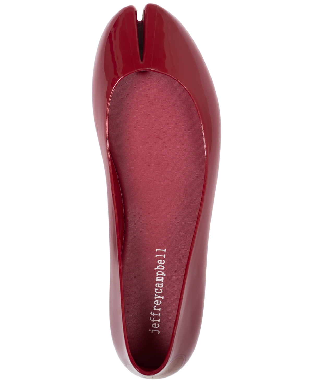 Jeffrey Campbell Women's Fixed Split-toe Jelly Flats In Red
