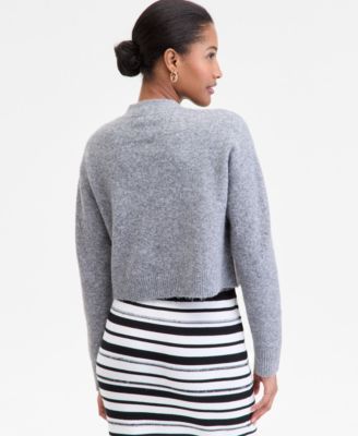 Women's Crewneck Cropped Cardigan