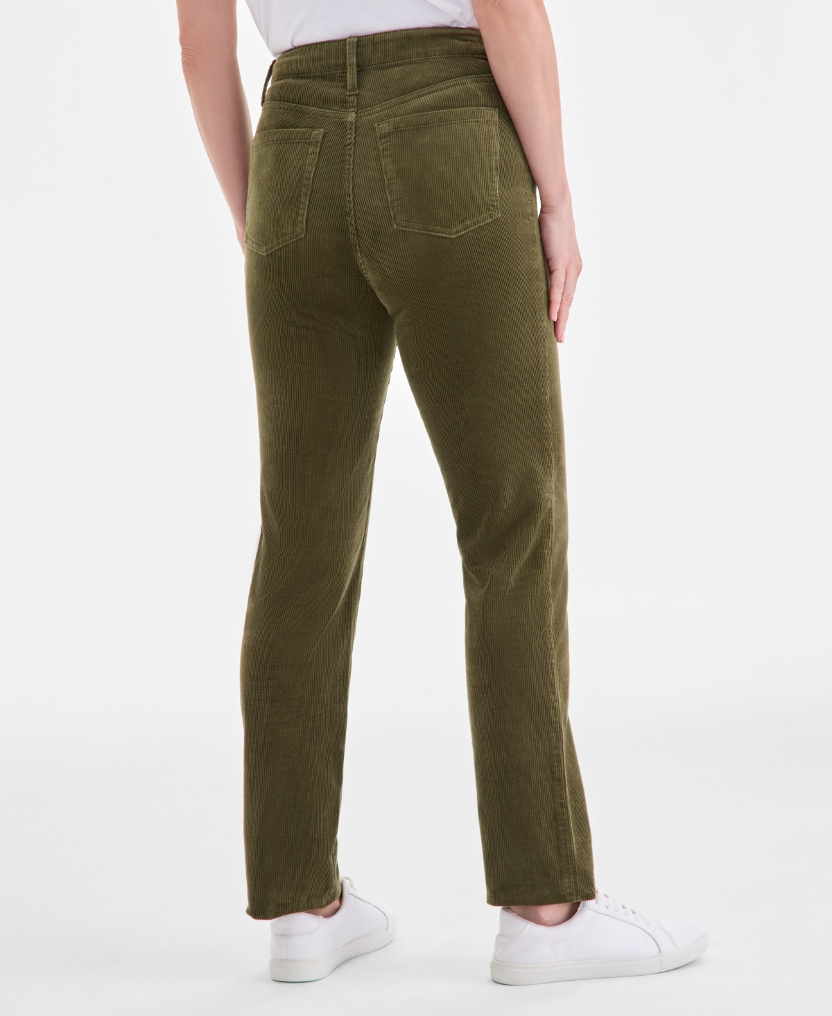 Style & Co Women's High-rise Straight-leg Corduroy Pants, Created For Macy's In Multi