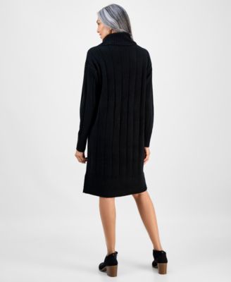 Women's Ribbed Turtleneck Sweater Dress, Macy's Exclusive