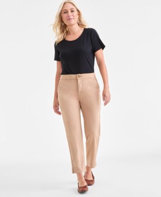 Style & Co - Petite Faux-Suede Pants