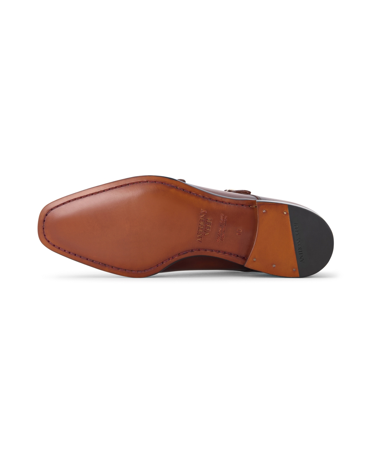 Anthony Veer Bexley Double Monk Boot In Brown