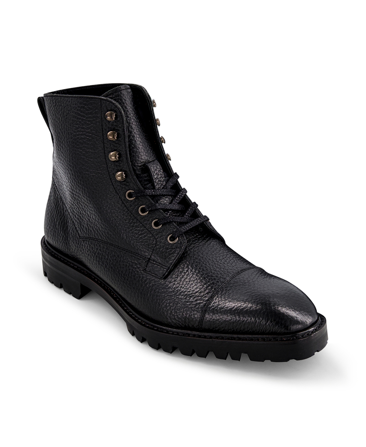 Anthony Veer Pembroke Cap-toe Boot In Black