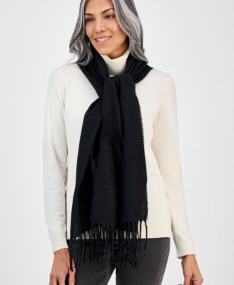 Style & Co - Women's Solid Patchwork Weave Wrap