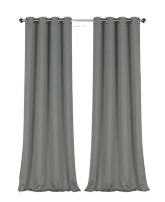 2 Pack: Hotel Thermal Grommet 100% Blackout Curtains - 52 in. W x 95 in. L, Monterey Teal