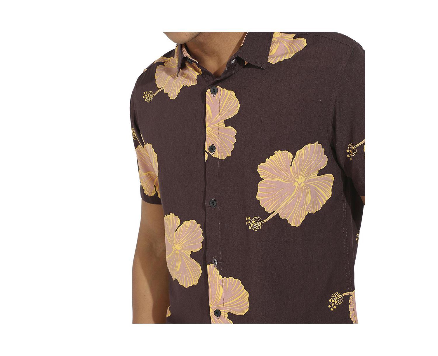 Men's Hibiscus Print Shirt