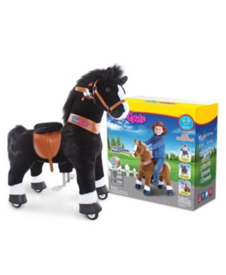 Ride-on Horse Black Model U Size 4 for 4-7 Years