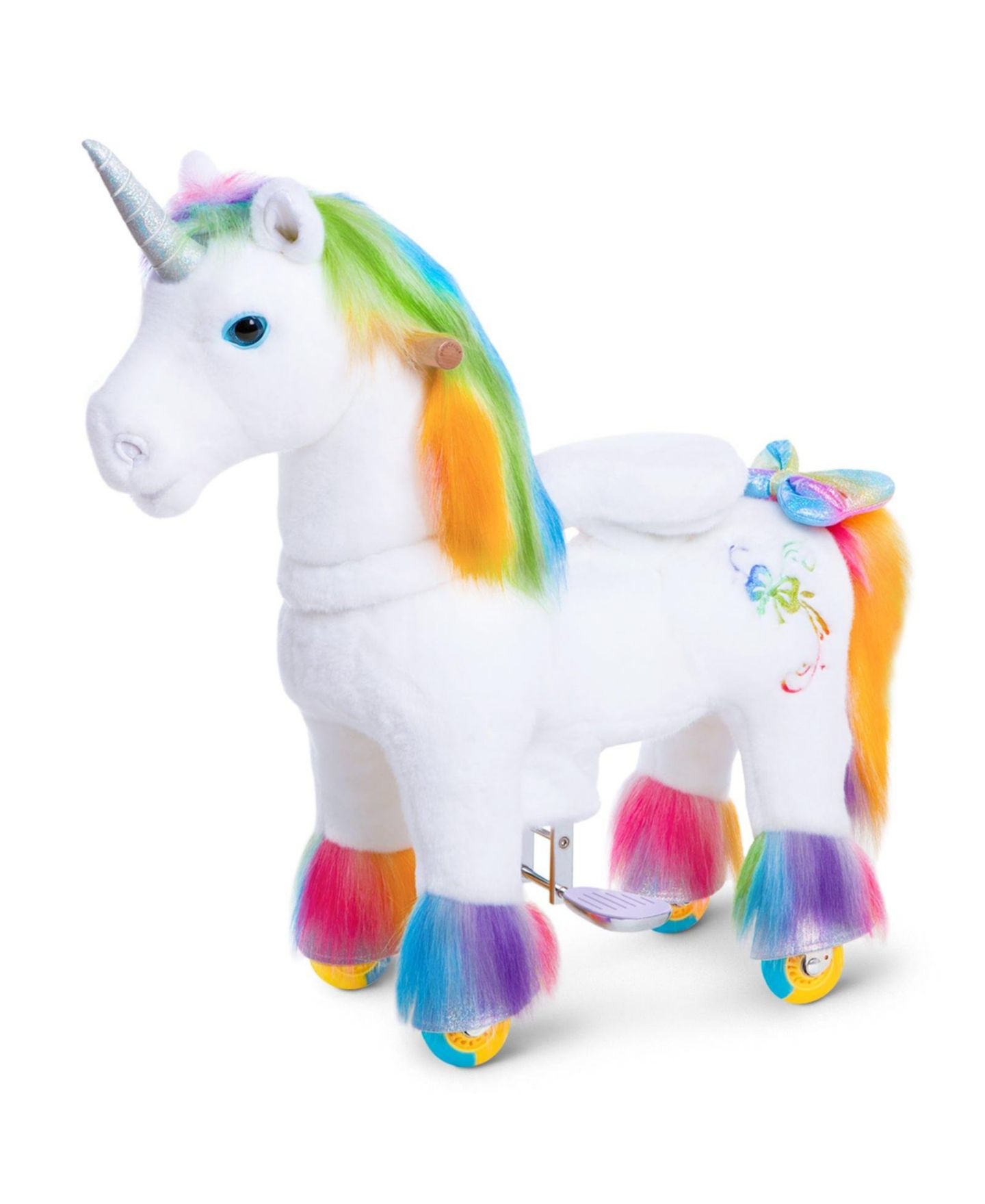 Детская игрушка PonyCycle Model X Rainbow Unicorn Ride-On Toy, Ages 3-4, цвет: Разноцветный — фото 1