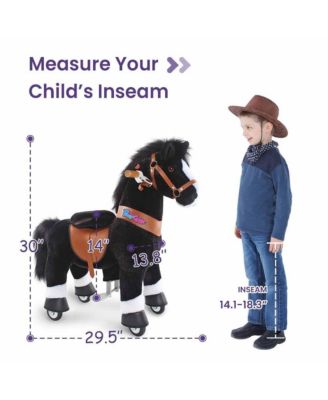 Ride-on Horse Black Model U Size 3 for 3-4 Years
