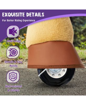 Ride-on Horse Light Brown Model E Size 4 for 4-7 Years