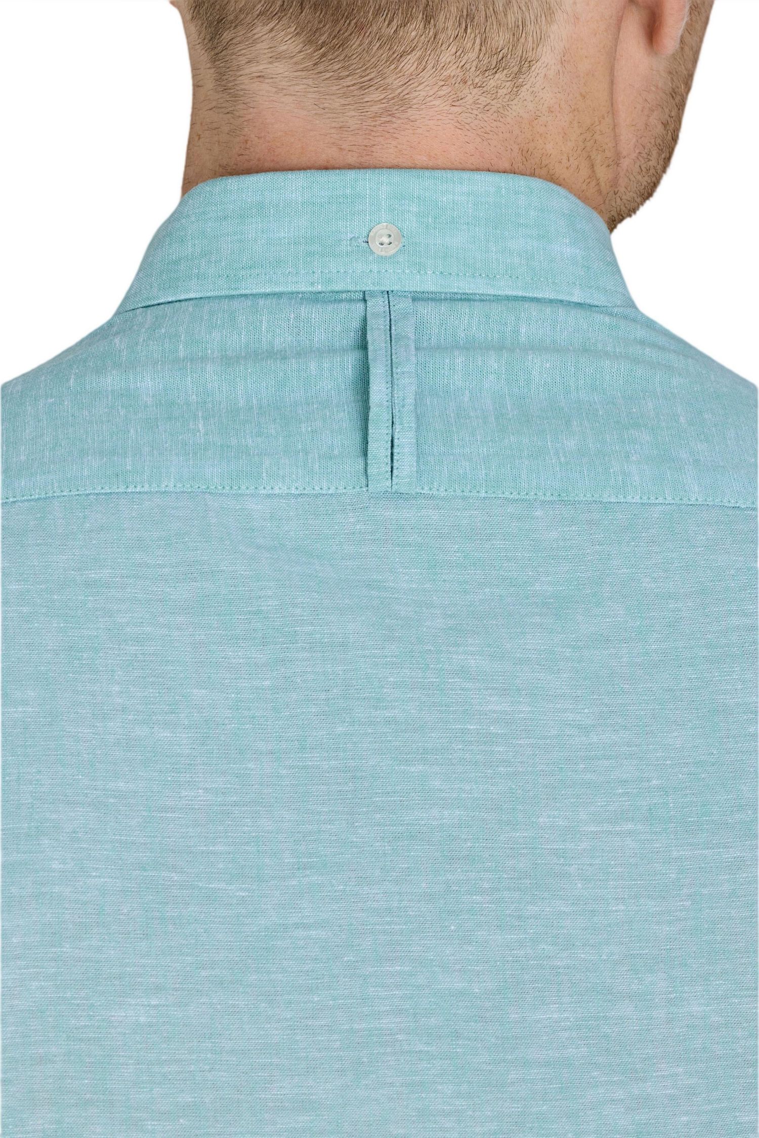 Men's Short Sleeve Linen Blend Shirt