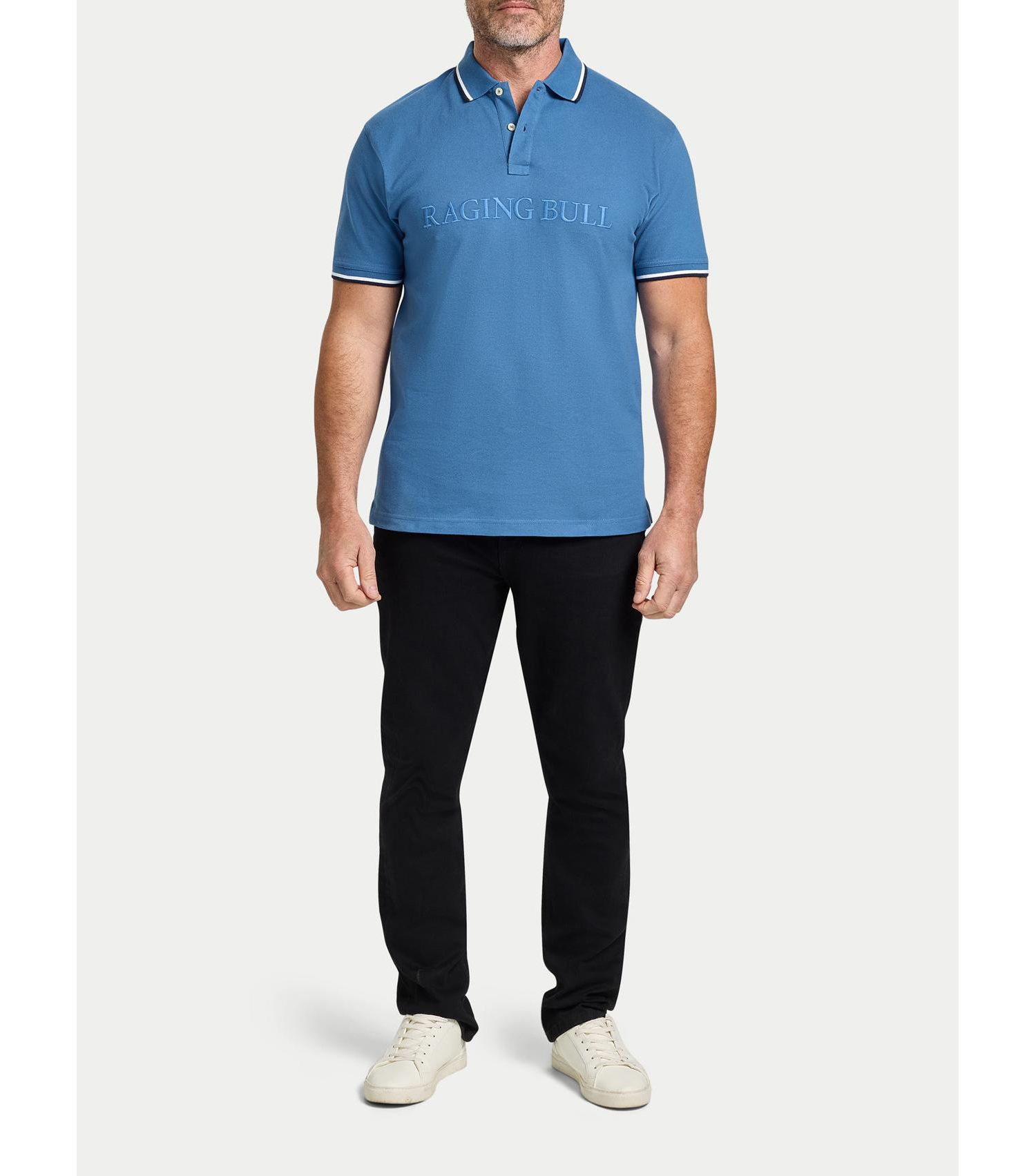 Men's Short Sleeve Embroidery Pique Polo