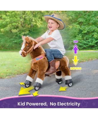 Ride-on Horse Brown Model U Size 3 for 3-4 Years
