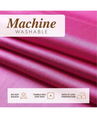 2 Piece Sheer Voile Faux Silk Spring & Summer Grommet Top Curtain Panels