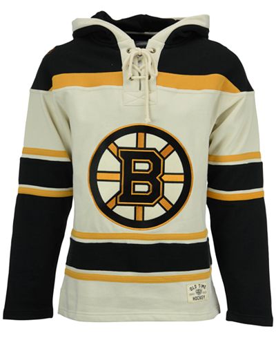 Old Time Hockey Men's Boston Bruins Lacer Hoodie