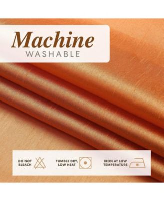 2 Piece Sheer Voile Faux Silk Spring & Summer 84 in. L Grommet Top Curtain Panels - 52 in. W x 84 in. L, Seaside Blue