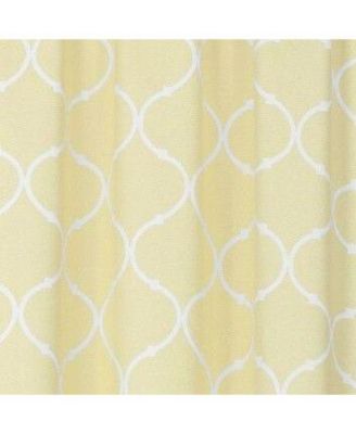 Shabby Lattice Cotton Blend Kitchen Curtain Tier & Valance Set - 56 in. W x 36 in. L