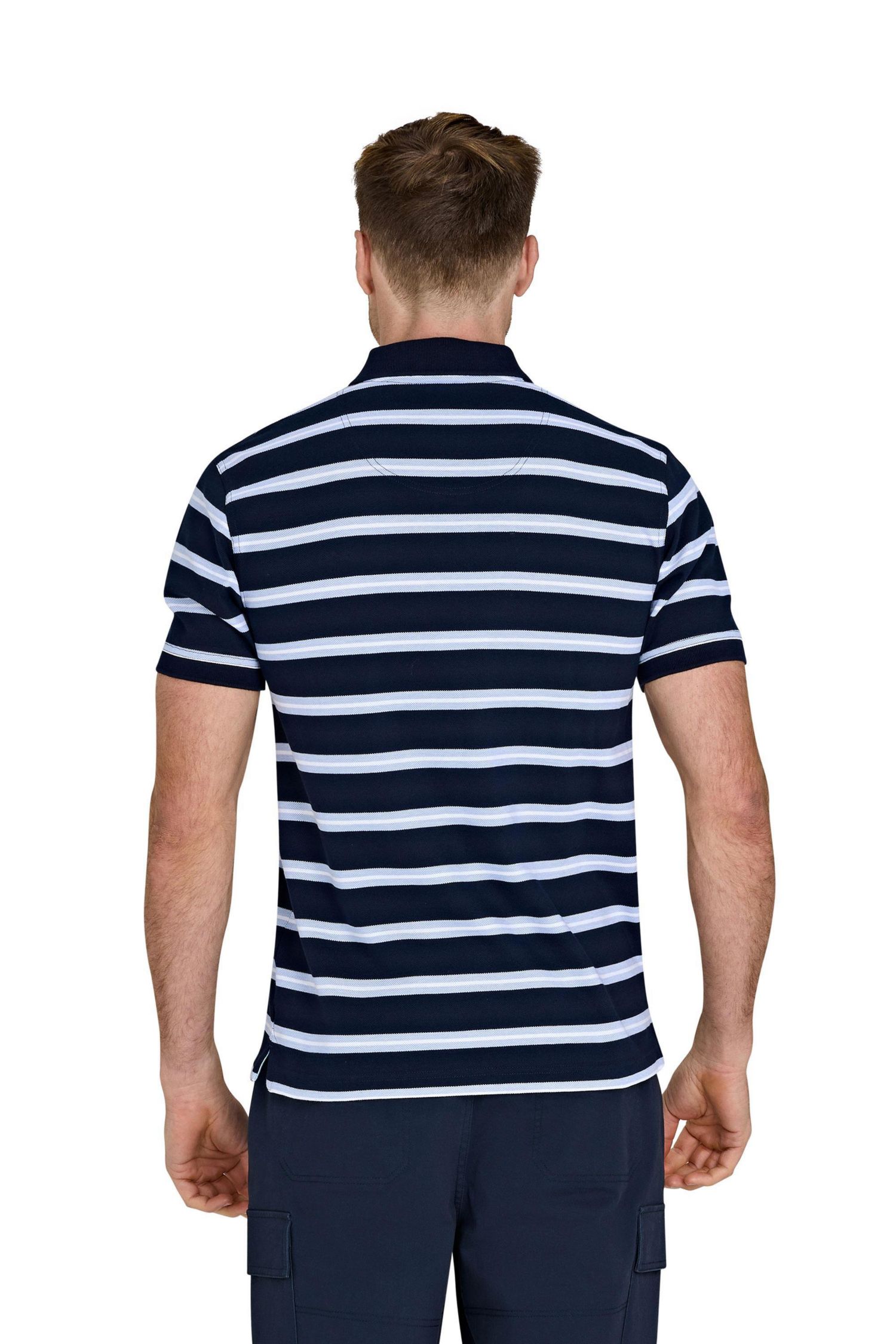 Men's Triple Stripe Birdseye Polo Shirt