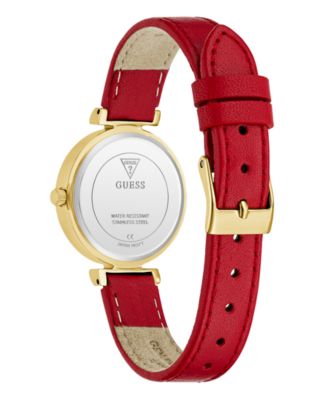 Women's Red Gold Tone Analog Watch, 28mm