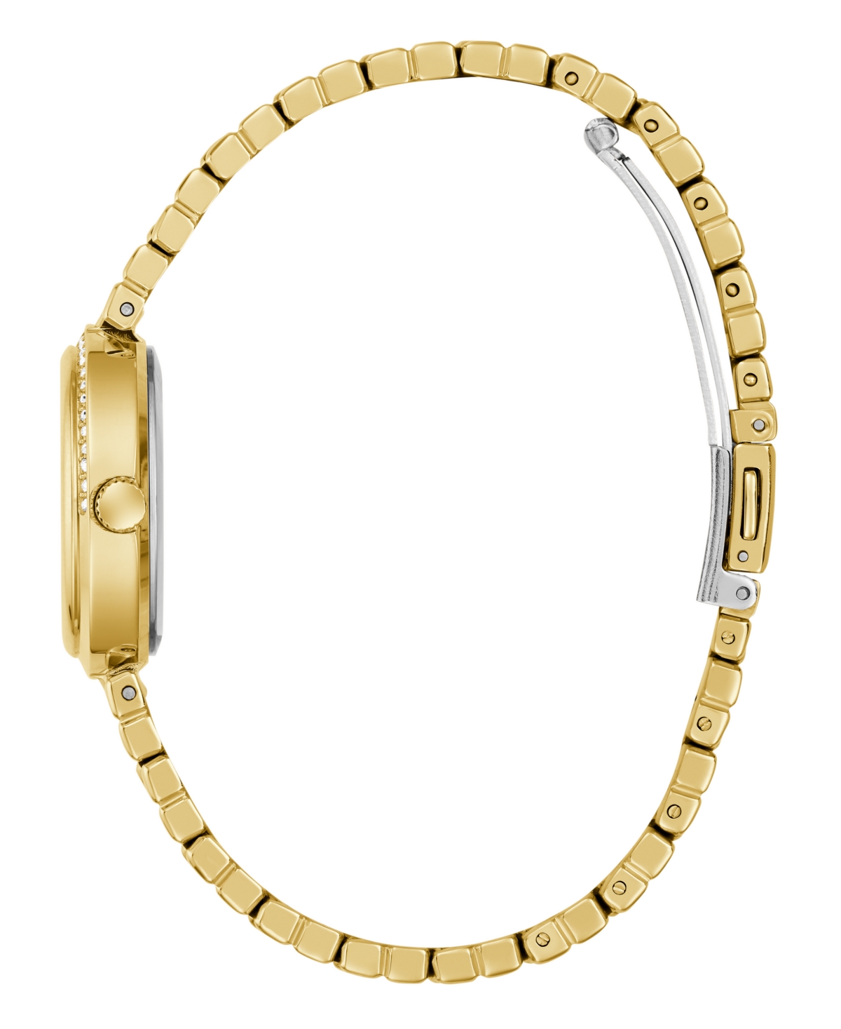 Guess Women's Gold Tone Analog Watch, 28mm In Gold