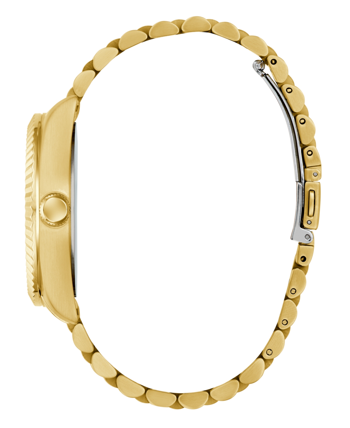 Guess Men's Gold Tone Multi-function Date Watch, 42mm In Gold