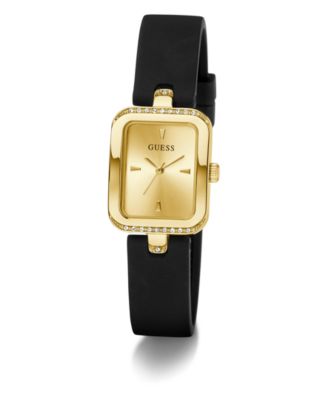 Women's Black Gold Tone Analog Watch, 22mm