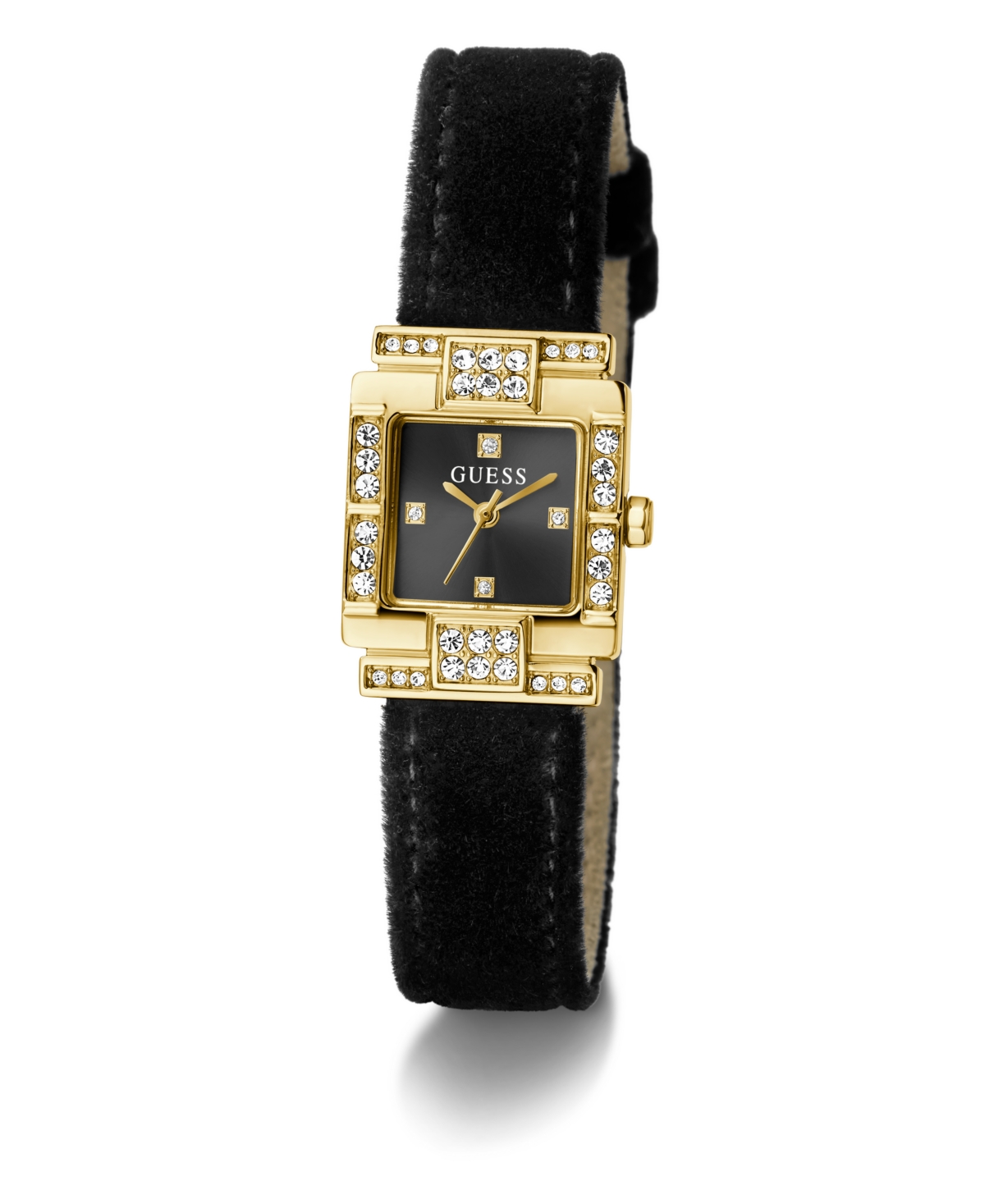 Guess Women's Black Gold Tone Analog Watch, 21mm