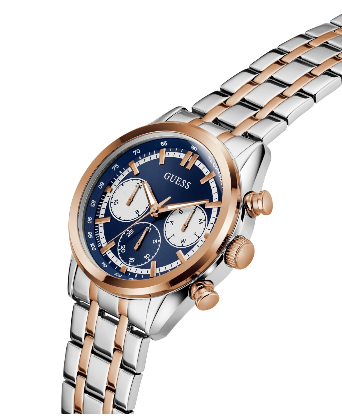 Guess Men's Two-Tone Multi-function Watch, 44mm