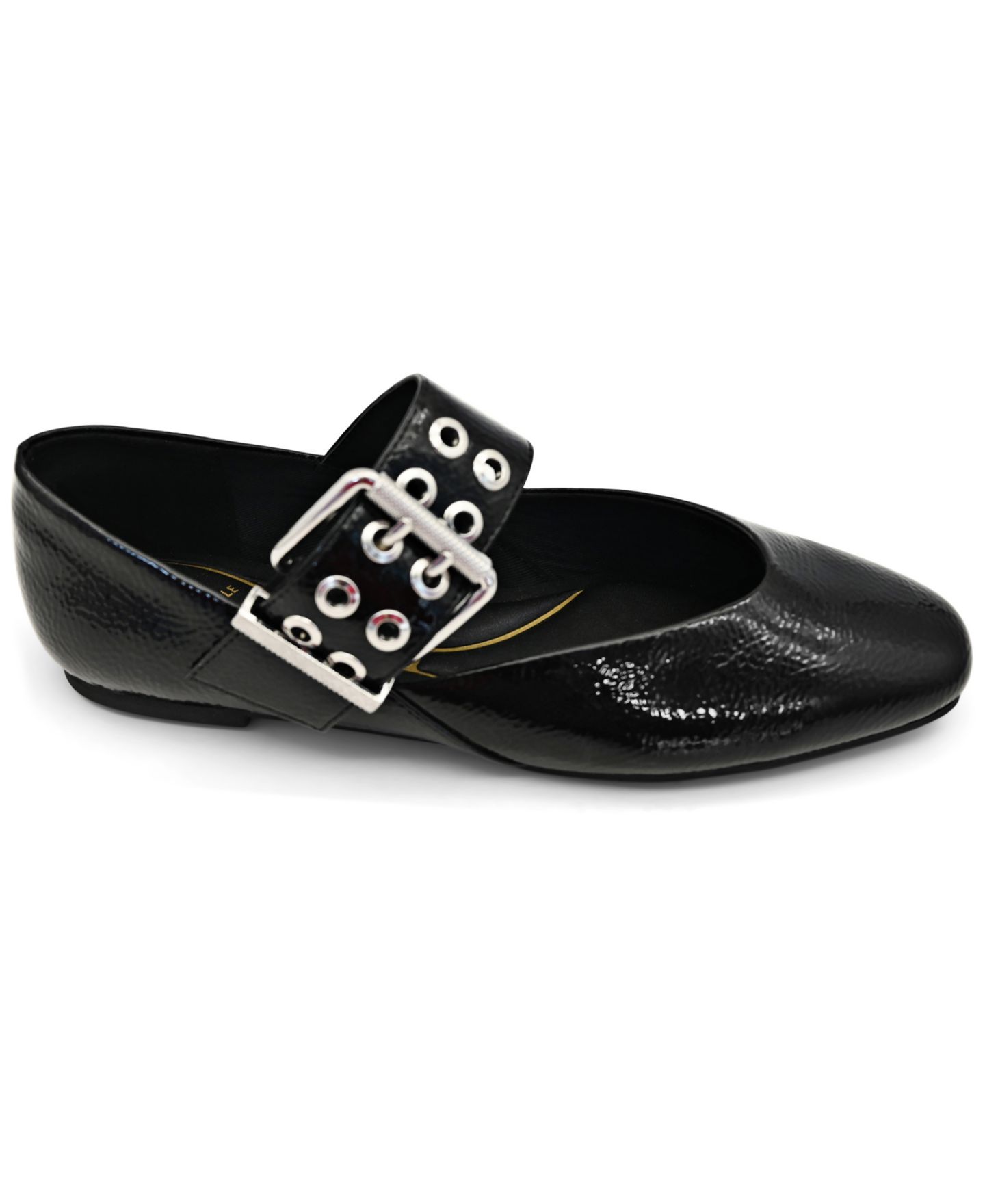 Женские балетки Kenneth Cole New York Marcella Mary Jane Ballet Flats, цвет: Чёрный лаковый — фото 2