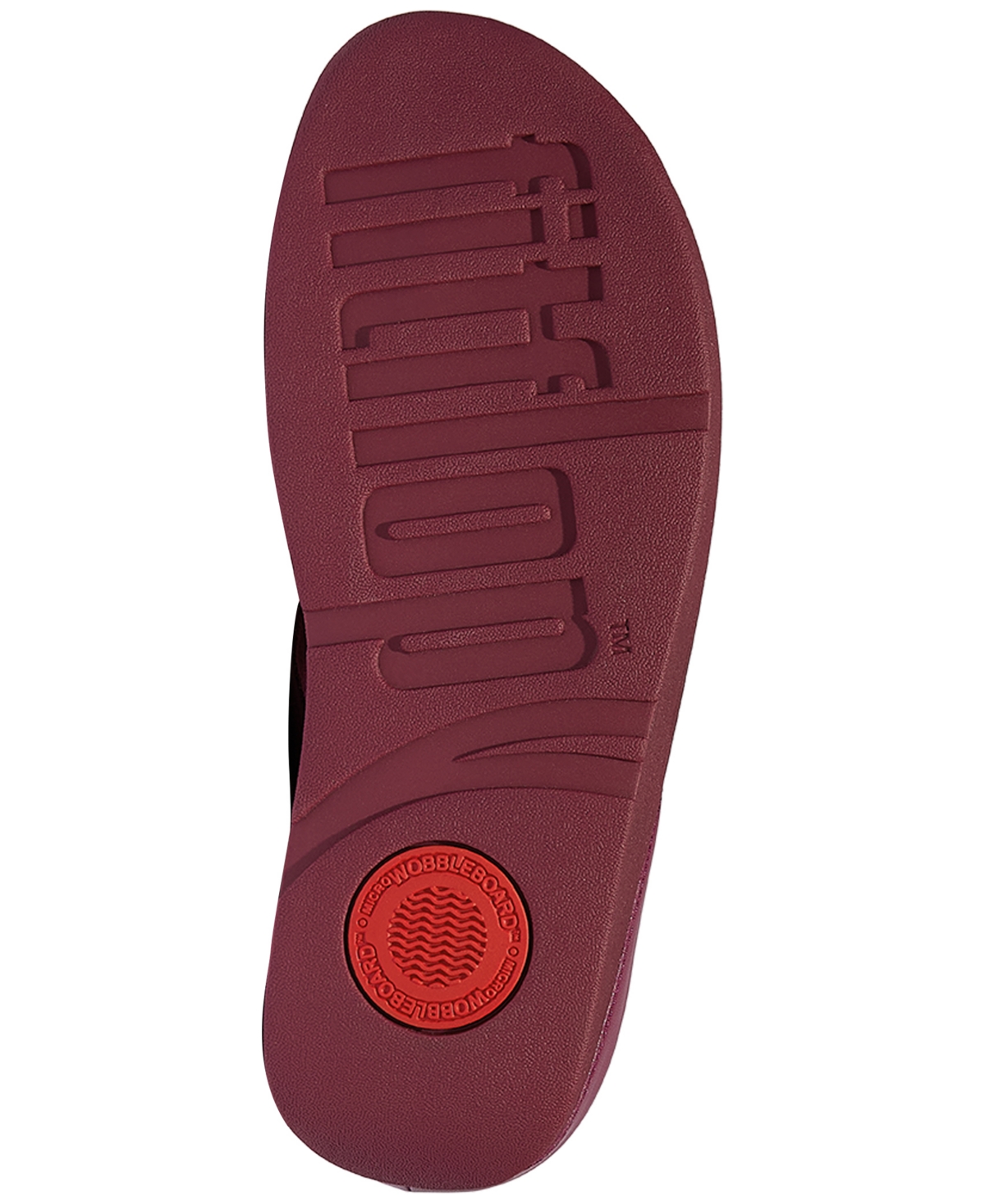 Fitflop Women's Fino Crystal-jewel Toe-post Wedge Sandals In Burgundy