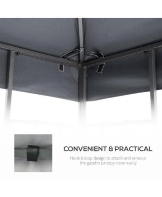 Gazebo Replacement Canopy for 01 -0153, 9.8' x 9.8',