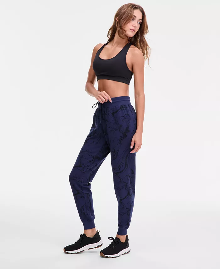 Women's Printed Fleece Jogger Pants - thumbnail 3