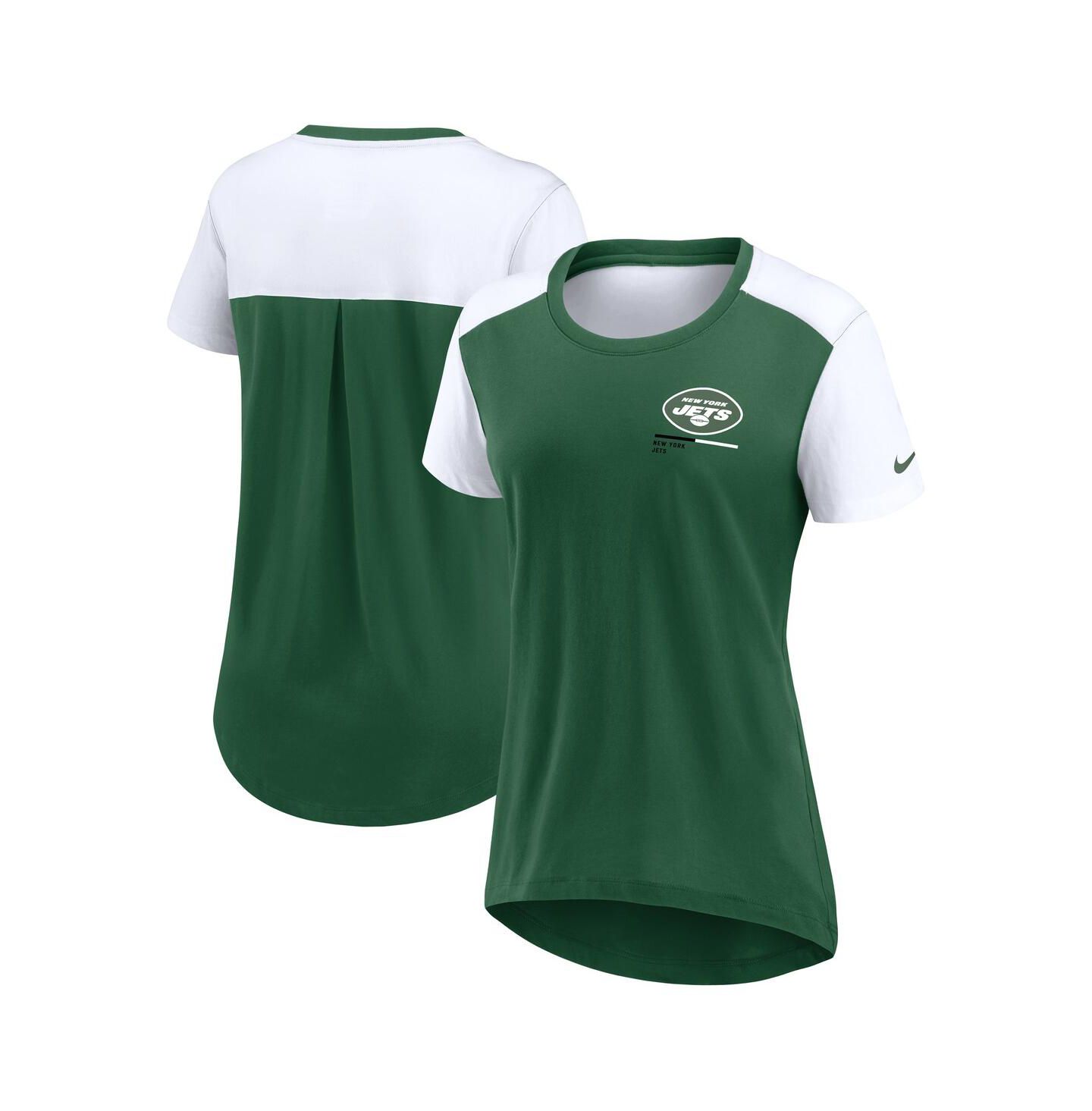 Женская футболка Nike Green New York Jets Performance Fashion — фото 1