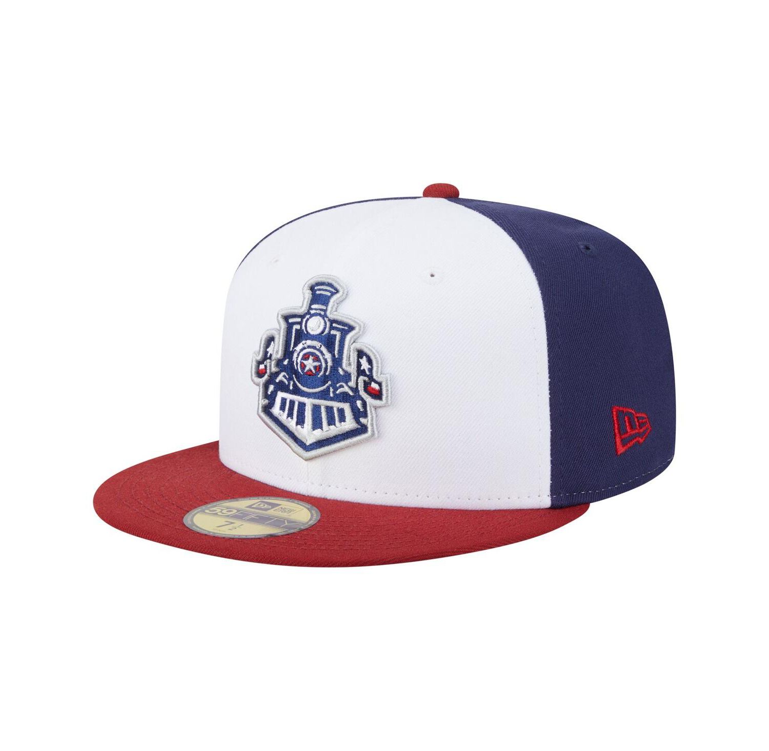 Men's White/Red Round Rock Express Authentic Collection 59FIFTY Fitted Hat