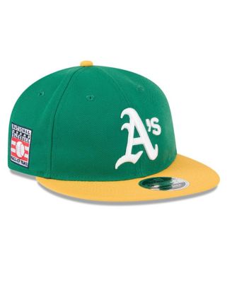 New Era - Men's Green/Gold Athletics Baseball Hall of Fame Retro Crown 9FIFTY Adjustable Hat