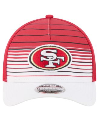 Men's White/Scarlet San Francisco 49ers Adventure Gradient 9FORTY M-Crown A-Frame Adjustable Hat