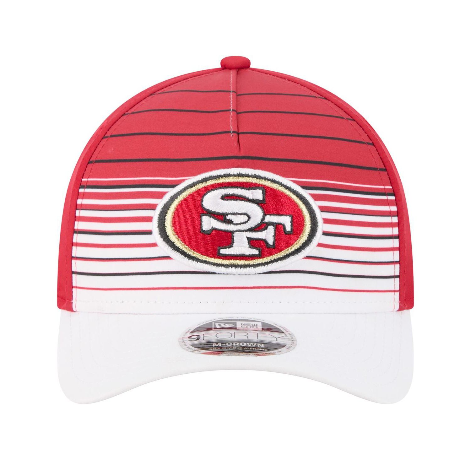 Men's White/Scarlet San Francisco 49ers Adventure Gradient 9FORTY M-Crown A-Frame Adjustable Hat