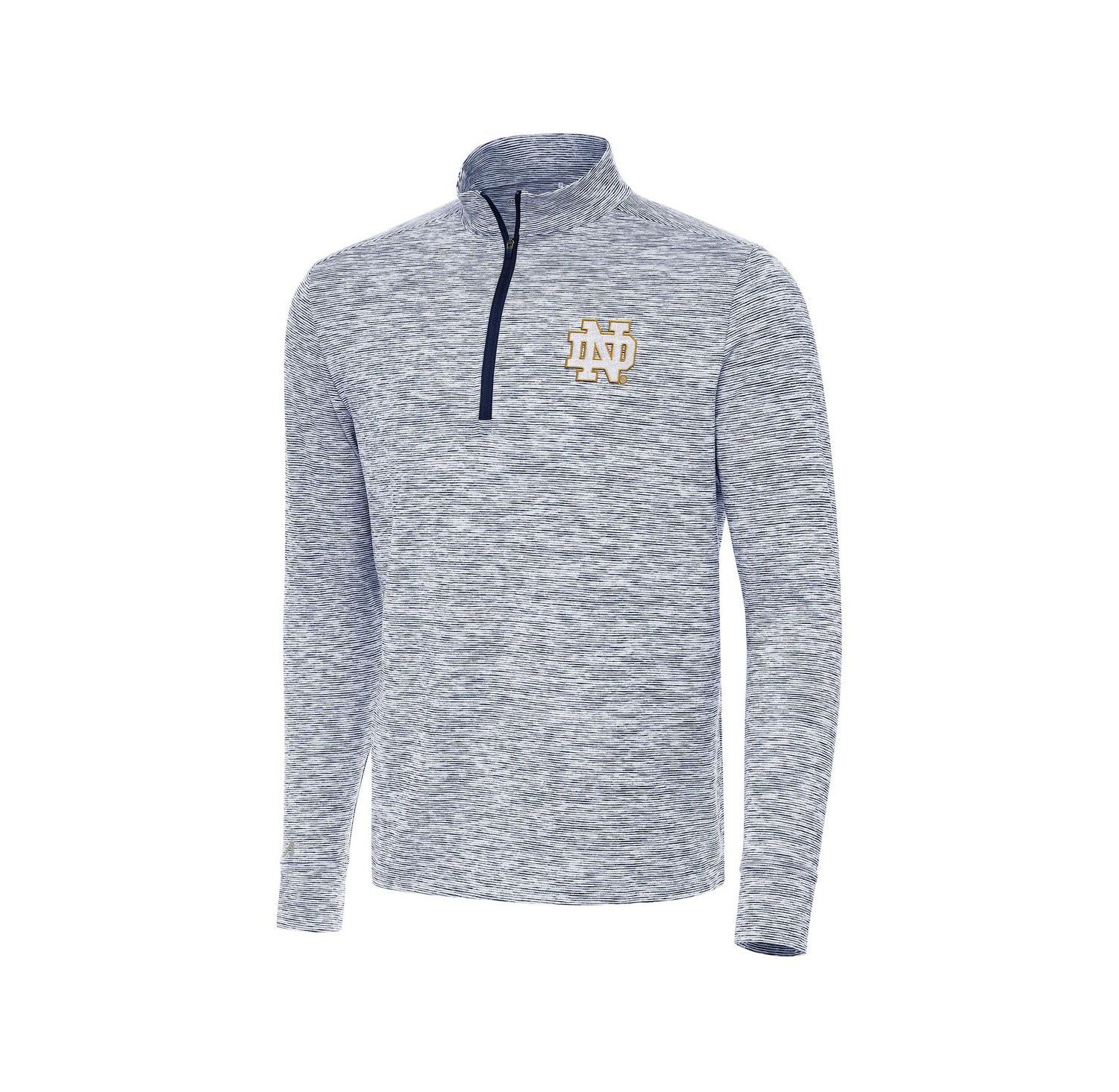 Men's Navy Notre Dame Fighting Irish Cause Quarter-Zip Top