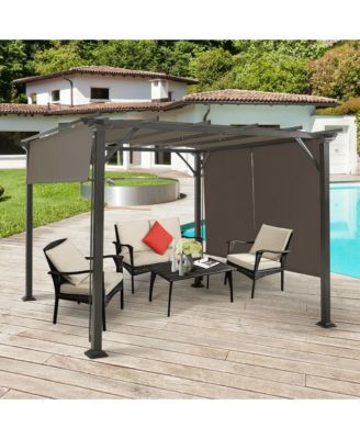 2PCS 16x4 Ft Universal Replacement Canopy for Pergola Structure Sun Awning