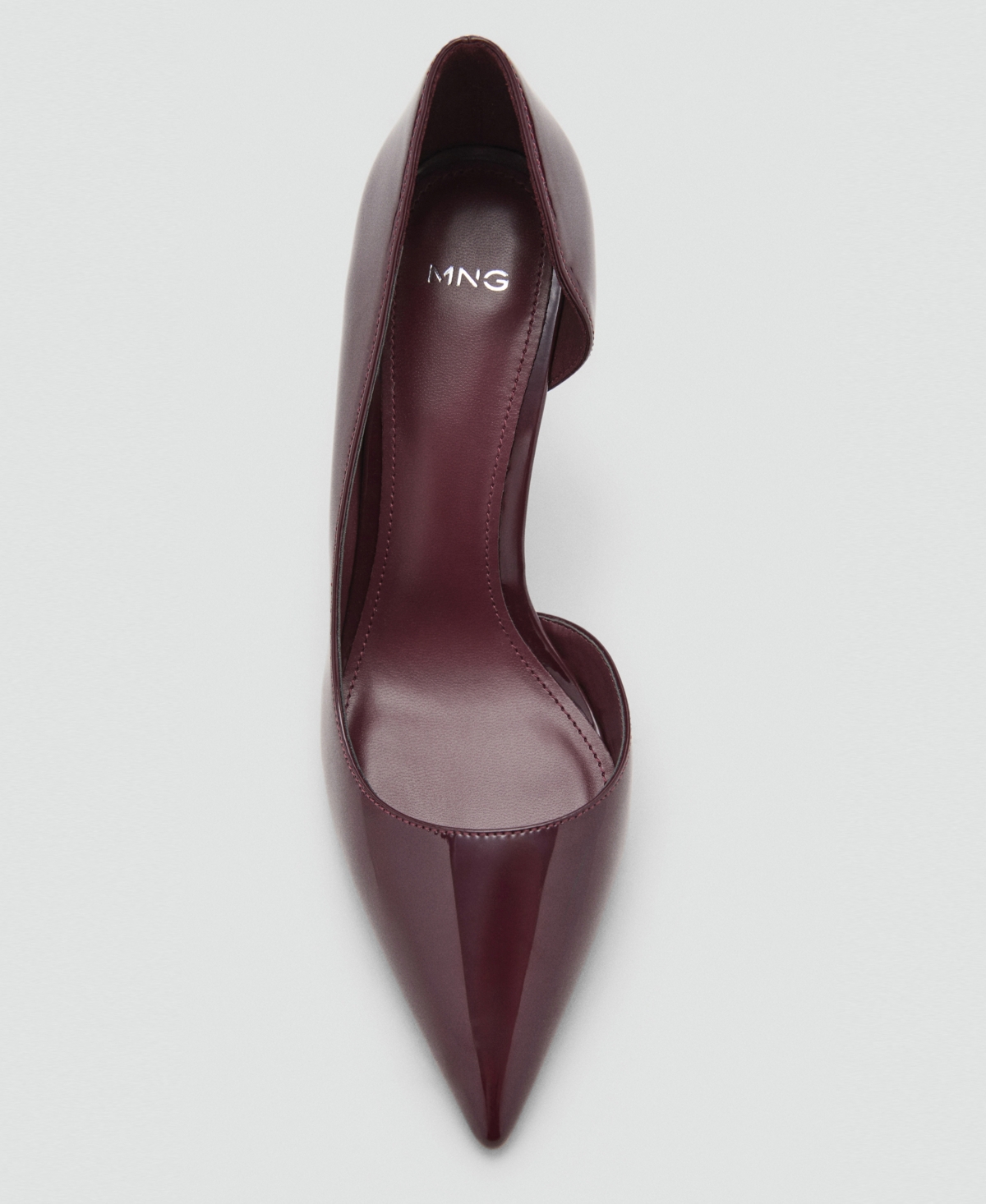 Mango Chaussures Talon Bloc Paillettes Bordeaux - Femme - 42 -  In Burgundy
