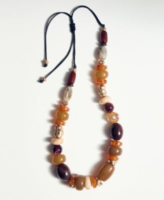 Women's Combined Resin Balls Maxi Necklace