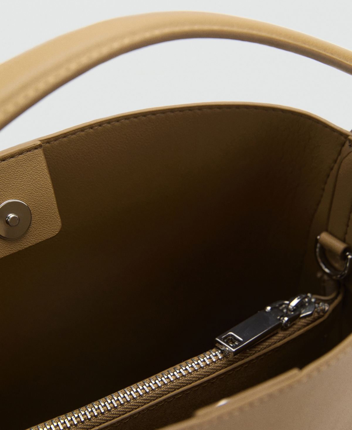 Mango Women's Buckle Mini Shopper Bag In Brown