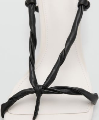 Women's Ruched Strips Sandals