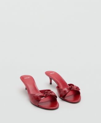 MANGO - Women's Bow Heel Sandals