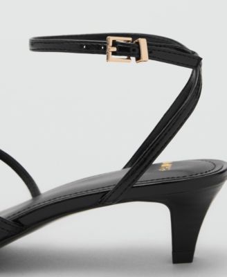 Women's Kitten-Heel Buckle Sandals