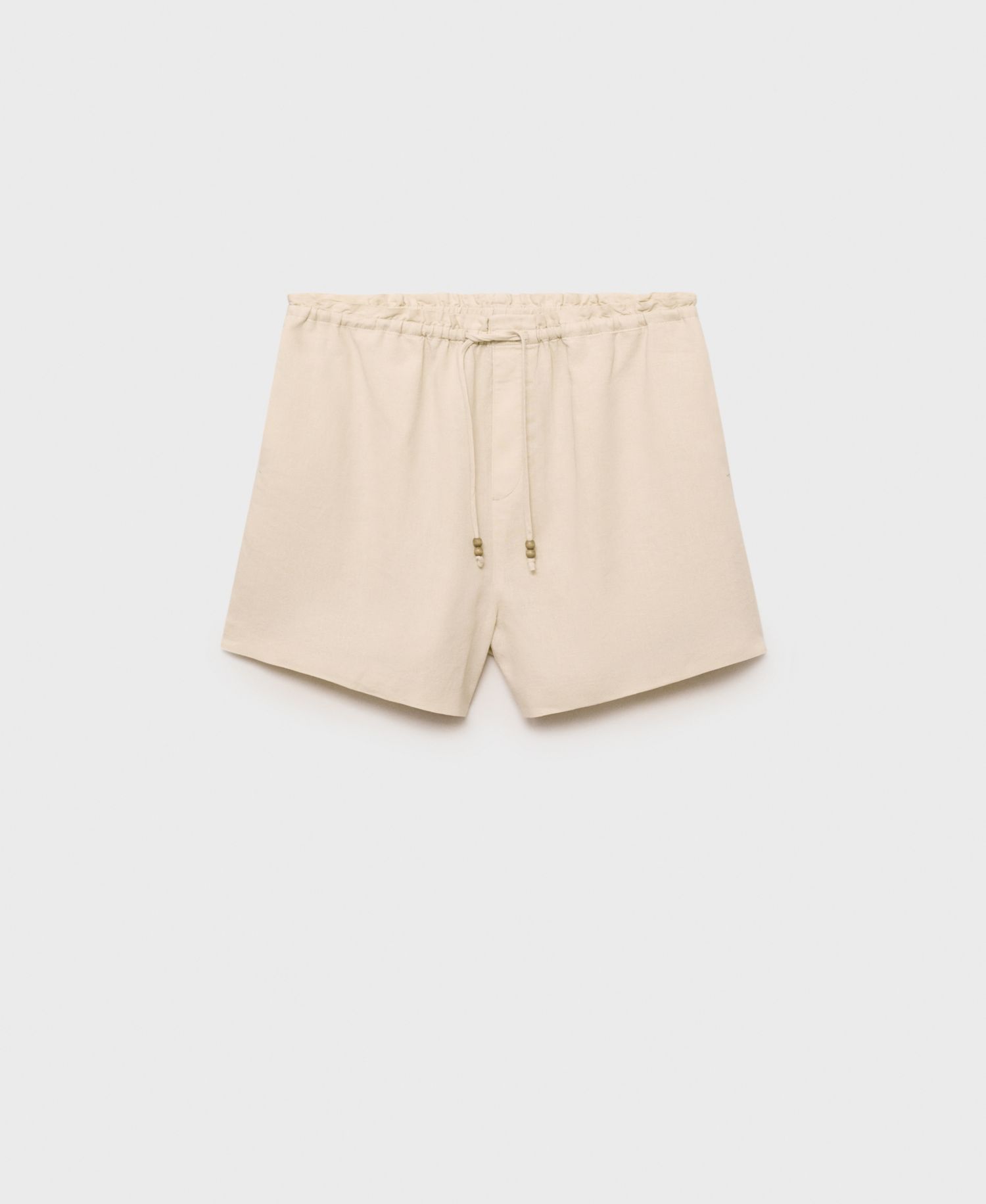 Women's Straight-Fit Drawstring Linen Shorts